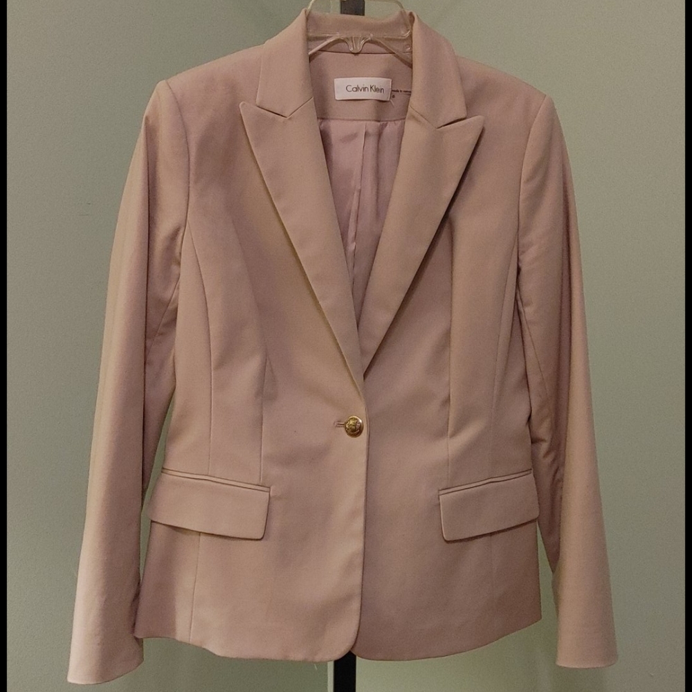 Calvin Klein Tan Khaki Blazer Jacket